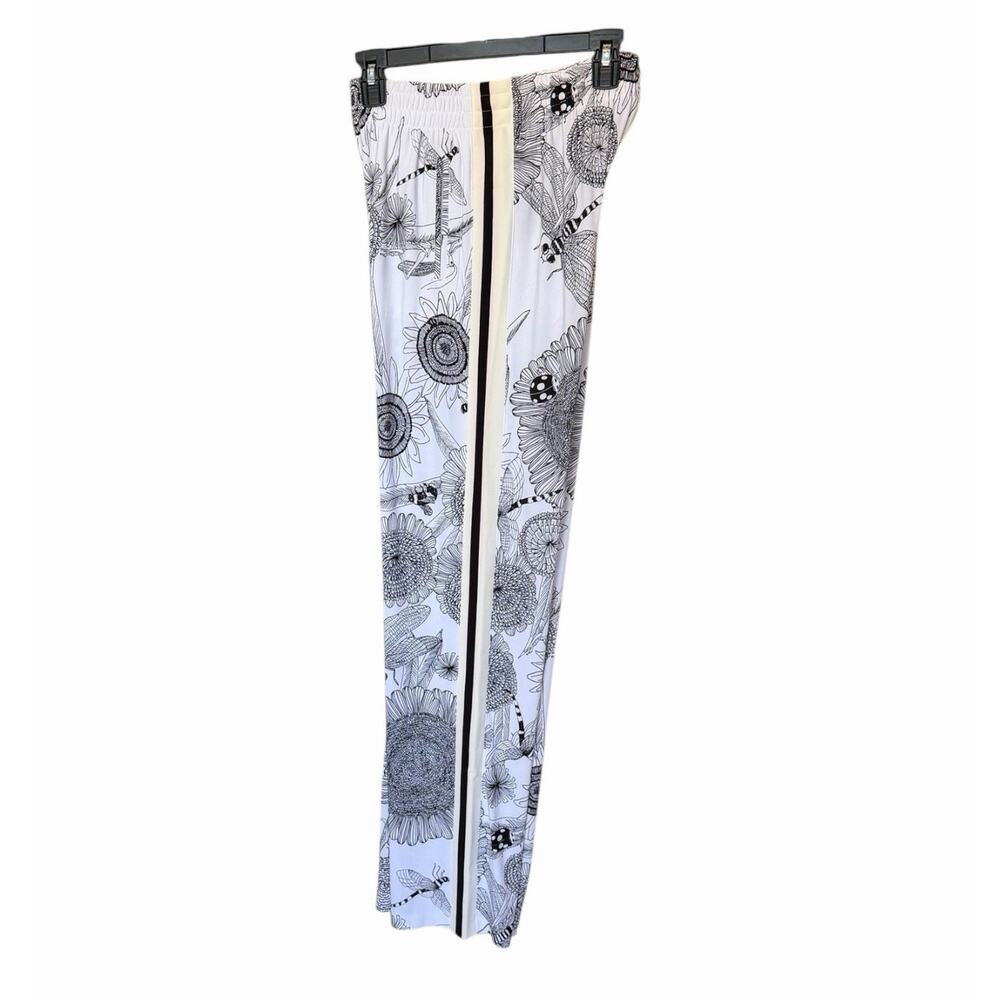 Norma Kamali Odonata Offset Stripe Boyfriend Sweatpants Side Stripe XXS/28 NWT - Picture 5 of 13